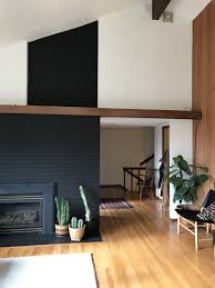 Basement fireplace fireplace update brick fireplace makeover fireplace design fireplace ideas fireplace mantles brick fireplace remodel mid i'm preparing for a mini remodel of the fireplace in our family room. We Have Told You Before How You Can Achieve The Best Mid Century Bar With Incredible And Stunning Pieces Today We Fireplace Design Black Brick Fireplace Home