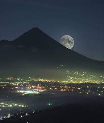 Volcan Santa Maria Y Luna De Xelaju Airplane View Scenes Guatemala