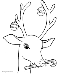 Printable christmas coloring pages, color pictures and sheets. Reindeer Coloring Pages Coloring Home