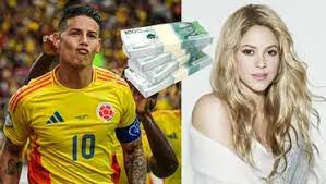 James tiene una fortuna de $80 millones de dólares y Shakira una de $300  millones de dólares