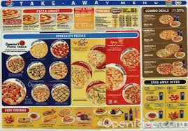 Domino's pizza is the recognized world leader in pizza delivery. Domino S Menu Western Variety Pizza Pasta Restaurant In Cheras Landmark Klang Valley Openrice Malaysia