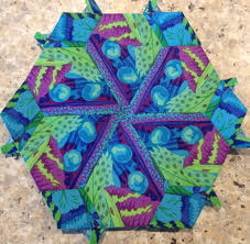 From The New Hexagon Book By Katja Marek Hexagon Pattern Hexie Quilt Kaffe Fassett Quilts