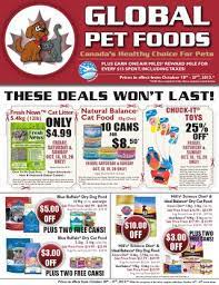 Global pet food ingredients market accounted for $35.54 billion in 2019 and is expected to reach $ 68.77 billion by 2027 growing at a cagr of 8.6% during the forecast period. Global Pet Foods Flyer Ontario Maritimes October 18 27 2013 By Global Pet Foods Issuu