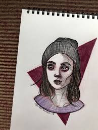 Lily Collins From To The Bone Art Draw Lilycollins Cover Art Design Bone Drawing Bone Art