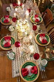 Christmas Table Decor How To Style Your Dining Room Table For Christmas By Limani Desig Christmas Dining Table Christmas Dining Table Decor Red Christmas Decor