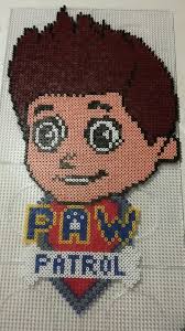 Ryder Fra Paw Patrol Perler Bead Patterns Plastic Canvas Patterns Free Perler Patterns