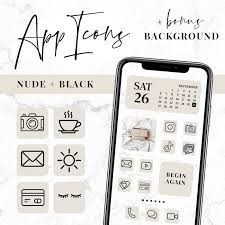 Beige And Black Iphone App Icons Blog Pixie Apple just released ios 14, with some major updates to home screen organization, plus all kinds of improvements to messages, siri, and more. beige and black iphone app icons