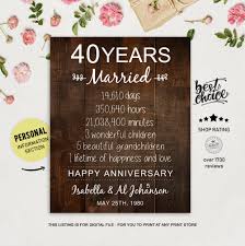 Check spelling or type a new query. 40 Anni Di Regalo Di Matrimonio Per I Genitori 40 Etsy