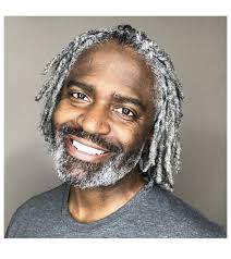 From george clooney to the most interesting man in the world, these guys do justice to their graying hair. Gray Loc D Grey Hair Men Black And Grey Hair Grey Hair Locs
