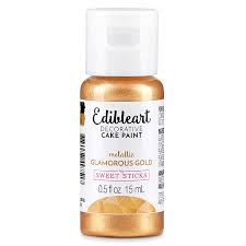 What can i use to make edible gold paint? Amazon Com Sweet Sticks Edible Art Decorative Cake Paint 0 5 Ounce 15 Milliliters Metallic Glamorous Gold Grocery Gourmet Food
