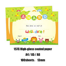 Context sentences for hak milik in english. 100pcs English Certificate Inner Core Primary School Children Creative Praise Letter Kindergarten A4 A5 A6 Certificate Paper Certificate Aliexpress