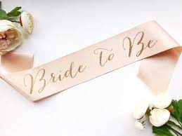 Bride To Be Sash Bachelorette Sash Bridal Party Bridal Etsy In 2021 Bachelorette Sash Bridal Gifts Bride To Be Sash