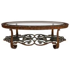 42.5 w coffee table solid mango wood sliding top reveals interior storage iron. Iron And Glass Coffee Tables 260 For Sale On 1stdibs