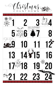 Free Printable Christmas Countdown Calendar Whipperberry Christmas Countdown Calendar Christmas Countdown Christmas Countdown Printable