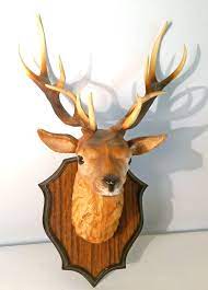1960s Plastic Wall Mount Deer Head Deer Heads Mount Animal Heads Deer