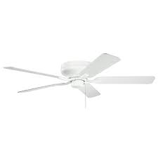 With a flush mount ceiling fan without light fixture, you might just be able to keep everything at about seven feet above the ground. Ceiling Fans With No Lights Destination Lighting