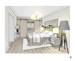 Interior Illustrations On Behance In 2020 Interior Design Portfolios Interior Architecture Design Bedroom Interior