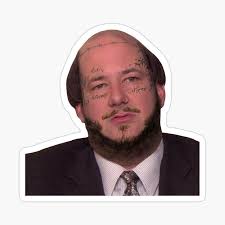 Kevin Malone dressed as Post Malone' Sticker by mahayes in 2020 HD phone  wallpaper