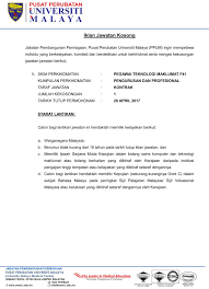 Pelbagai kerja kosong swasta, part time, freelance, full time & internship 2021 kl terkini. Iklan Jawatan Kosong Di University Malaya Medical Centre Facebook