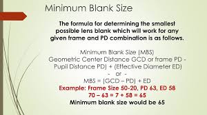 decentration minimum blank size ppt download