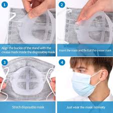 Mask Guard Upgraded Mask Bracket Internal Support Frame Silicone In 2020 Mask Face Mask Tutorial Face Mask
