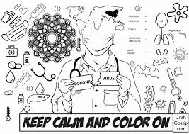 Stop, think, and calm down coloring page that you can customize and print for kids. Art Therapy Free Coronovirus Coloring Sheet Printable Craft Gossip