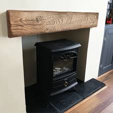 How to install an oak beam mantelpiece using straight brackets. Rustic Oak Fascia Beam Aged N E Stoves