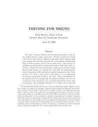 Pdf Testing For Drift In A Time Series