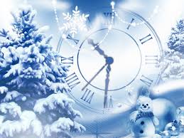 Christmas candles in the window. Snowfall Clock Screensaver For Windows New Year Clock Screensaver