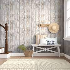 100 percent removable peel and stick wallpaper peel and stick to apply (no water, no mess) repositionable and reusable, no sticky residue left behind upon removal perfect for both renters and homeowners. Gracie Oaks Hallmark Peel And Stick 16 5 X 20 5 Wood Distressed Wallpaper Roll Reviews Wayfair