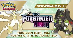 Elite Trainer Pokemon Sun Moon Forbidden Light Booster Box