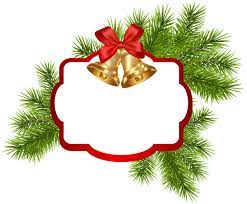 Christmas White Blank Decor With Bells Png Clipart Image Christmas Card Images Christmas Cutouts Christmas Images