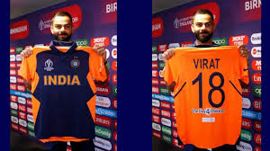 Worldwide shipping available as standard or express delivery learn more. Cricket World Cup 2019 Orange Jersey Is One Off Blue Remains Our Colour Says Kohli