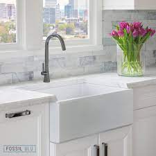 4.6 out of 5 stars. Fsw1001 Luxury 30 Inch Pure Fireclay Modern Farmhouse Sink In White S Fossil Blu