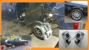Audi A6 C4 Also Audi 100 C4 Converted To Use Hp2 Brake System From S4 Or S6 System Using Cac Hp2 Brake Calipers And 323 Dia Br Audi Audi 100 Audi Coupe