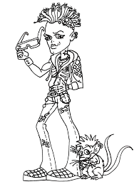 Here are beautiful drawings inspired by monster high to print and color. Online Coloring Pages Monsters Coloring Student Of Monster High School Of Monsters