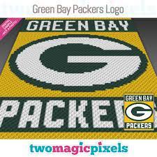 Stone dog design studio lots of lovely. Green Bay Packers Logo Crochet Graph C2c By Twomagicpixels On Zibbet