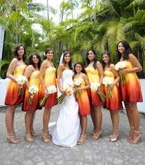 Yellow And Orange Wedding Colors Soooo Yellow To Orange Fade Bridesmaid Dresses Like T Orange Bridesmaid Dresses Ombre Bridesmaid Dresses Orange Bridesmaid