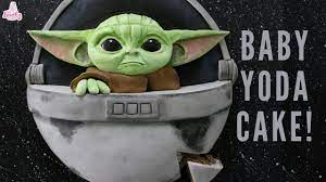 Baby Yoda The Mandalorian Cake Tutorial Star Wars Cakes Yoda Cake Star Wars Cake War Cake