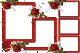 Red Rose Frame By Umbhra On Deviantart Rose Frame Wedding Frames Love Frames