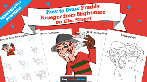 Select from 35970 printable coloring pages of cartoons, animals, nature, bible and many more. How To Draw Freddy Krueger From Nightmare On Elm Street Really Easy Drawing Tutorial