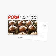 Impression rigide for Sale avec lœuvre « Le porno est comme une merde de  chien recouverte de chocolat - 3 » de lartiste The-CRT-Shop | Redbubble