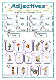 Free Printable Adjective Worksheets Adjective Worksheet Kindergarten Worksheets Adjectives For Kids