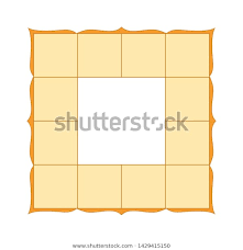 vedic astrology birth chart template southern stock vector