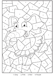 Number 1 coloring page free printable coloring pages numbers. Free Printable Elephant Colour By Numbers Activity For Kids Math Coloring Math Coloring Worksheets Addition Coloring Worksheet