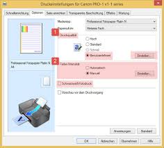 Canon bietet für ihre hardware stets die aktuellen treiber. Canon Drucker Anleitung Deaktivieren Des Farbmanagements