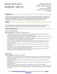 Director Of Finance Resume Samples Qwikresume