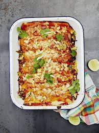 Vegetarian Enchiladas Vegetable Recipes Jamie Oliver Recipes Recipe Jamie Oliver Recipes Food Veggie Enchiladas