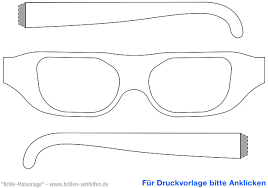 Eine brille selbsttönend ist vor allem deshalb für viele menschen so interessant, da sie sich automatisch an die lichtverhältnisse in ihrer. Eine Brille Basteln Vorlage Anleitung