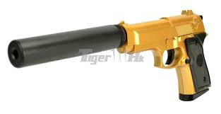 This airsoft pistol light is made of high quality aluminum alloy. Sport Airsoft Metal 821a Spring Pistol With Silencer Gold Airsoft Tiger111hk Area